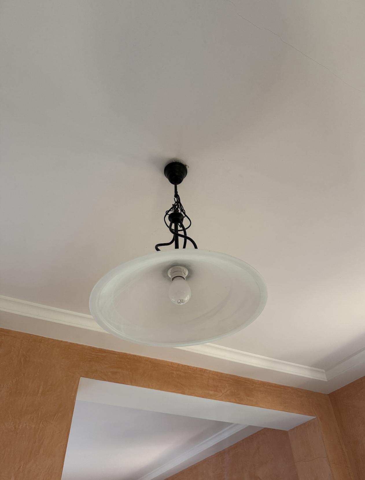 Deckenlampe von unten